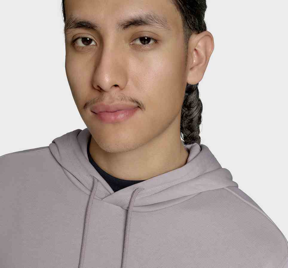 Embroidered Star Chevron Standard-Fit Fleece Hoodie