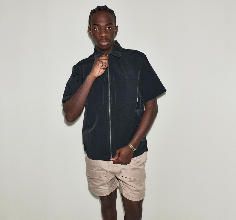 Utility Zip Ss Shirt