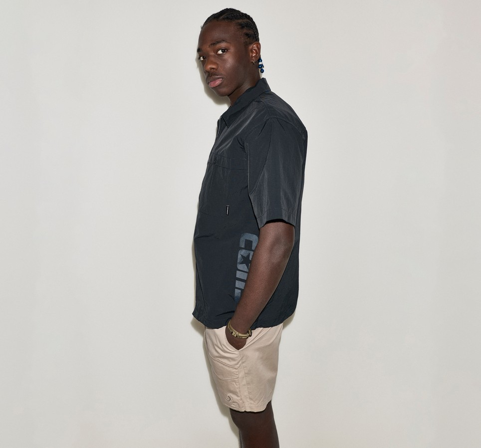 Utility Zip Ss Shirt