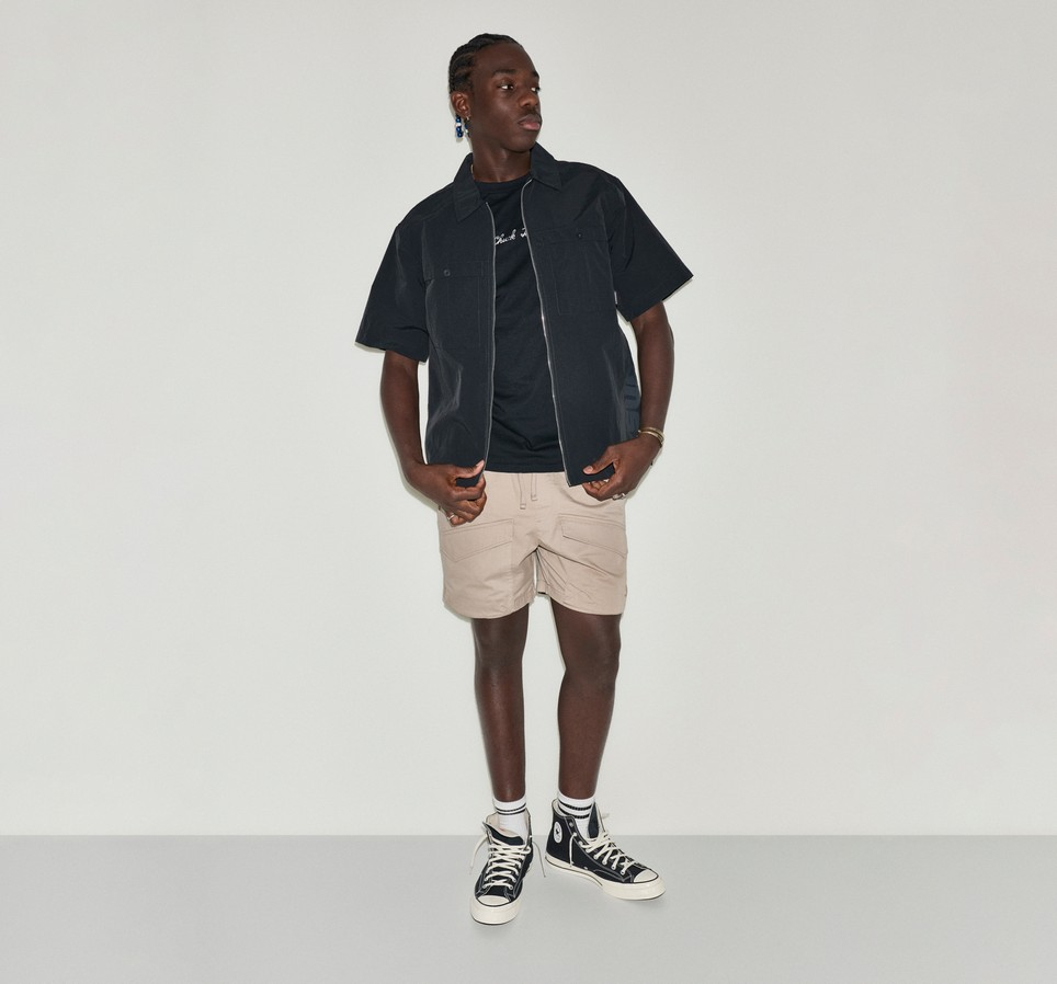 Utility Zip Ss Shirt