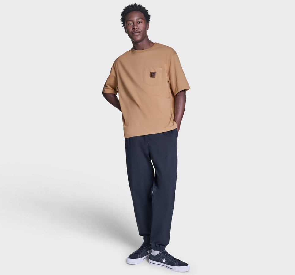 Brushed Cotton Box Patch T-Shirt