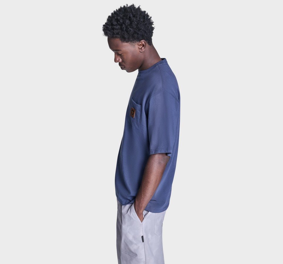 Brushed Cotton Box Patch T-Shirt