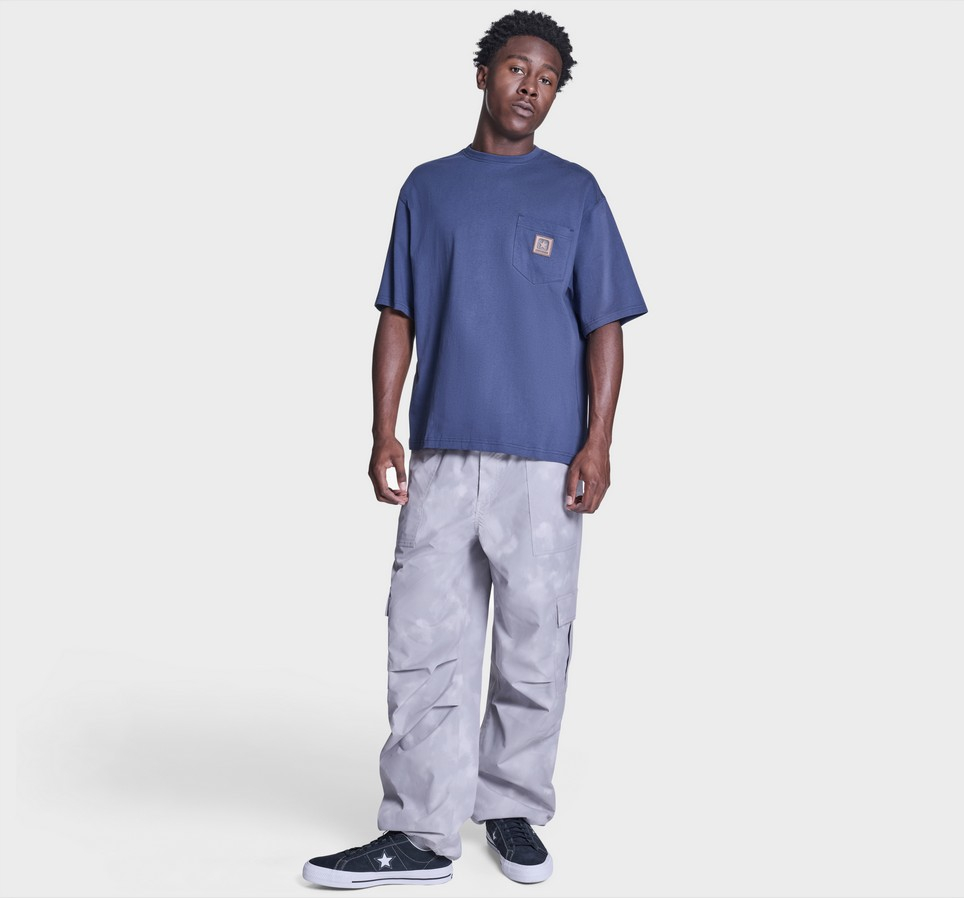Brushed Cotton Box Patch T-Shirt