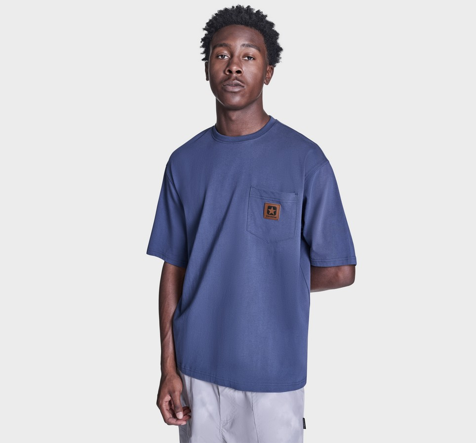 Brushed Cotton Box Patch T-Shirt