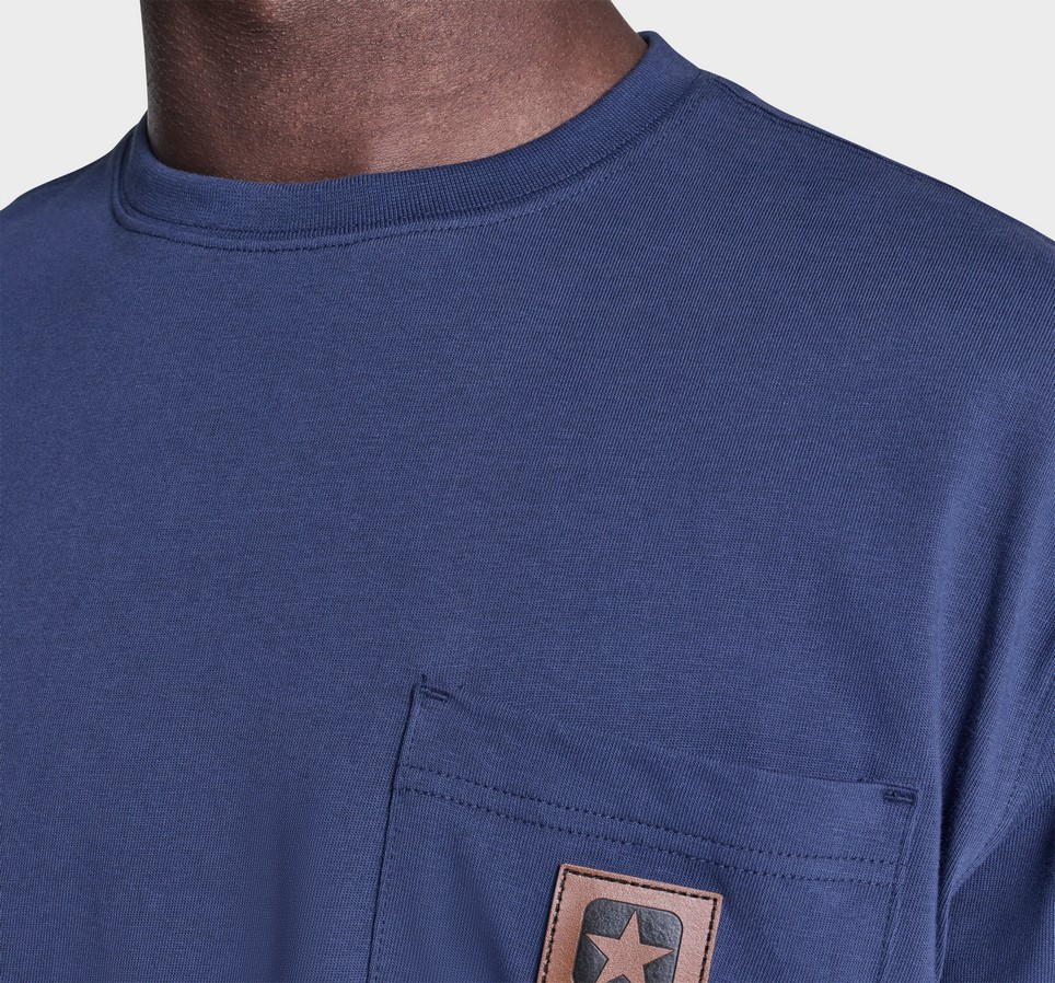 Brushed Cotton Box Patch T-Shirt