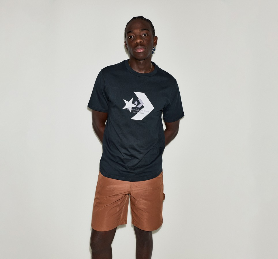 Star Chevron Script Tee