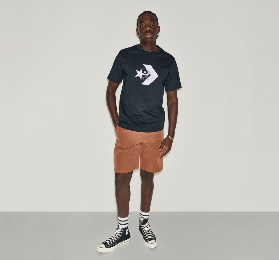 Star Chevron Script Tee