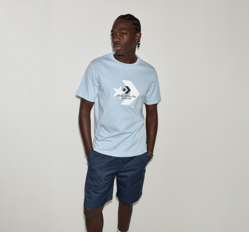 Star Chevron Script Tee