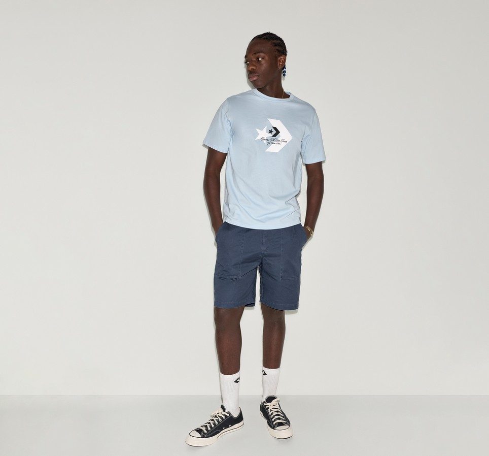Star Chevron Script Tee