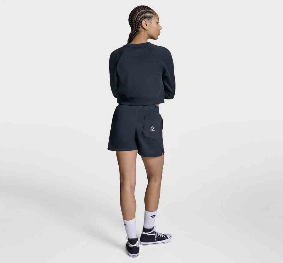 Star Chevron Cropped Crew Neck