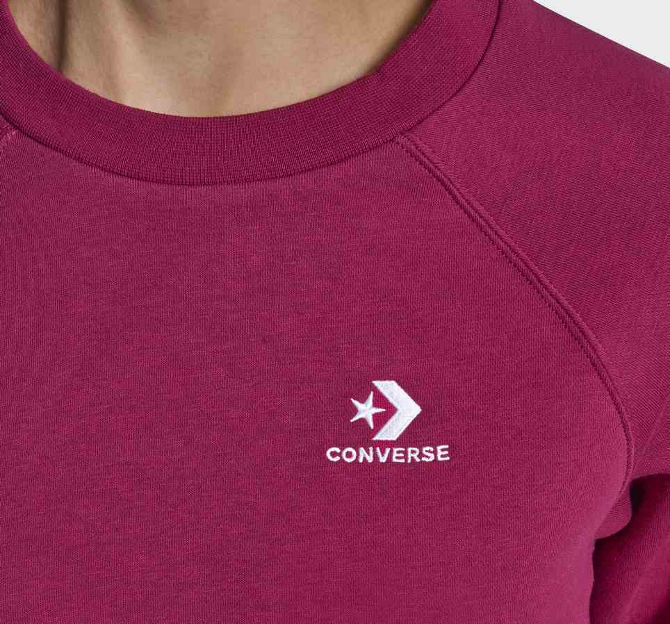 Star Chevron Cropped Crew Neck