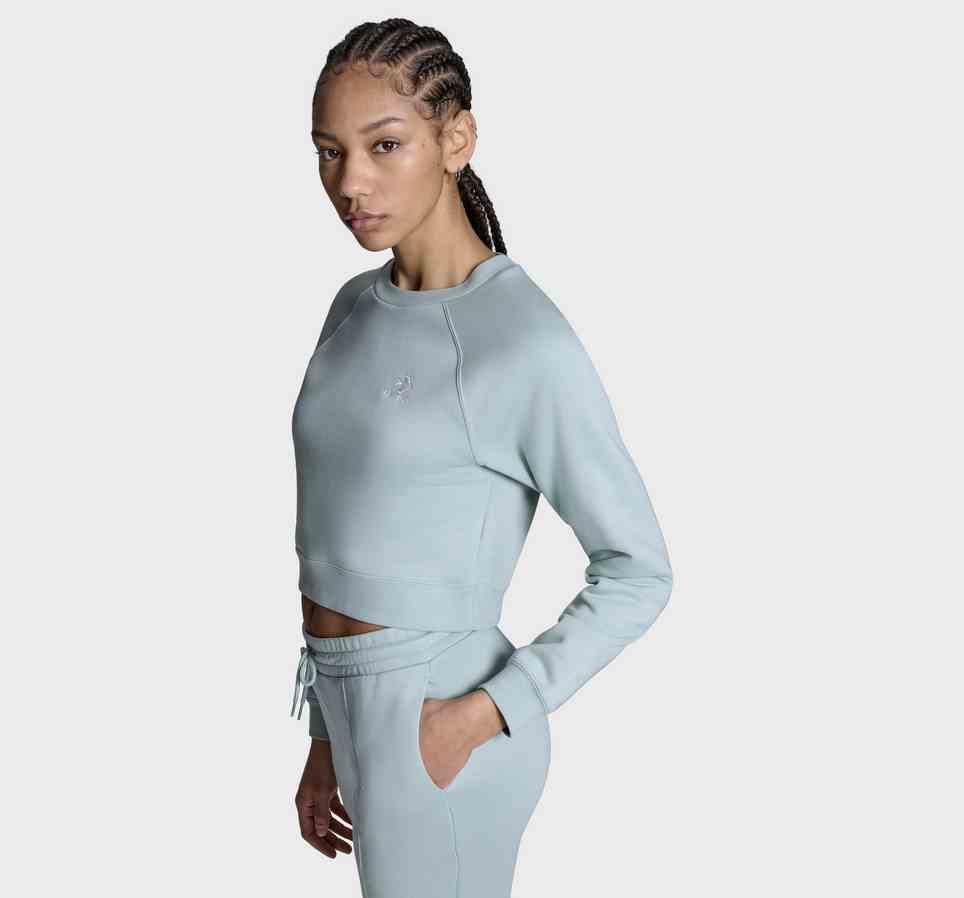 Star Chevron Cropped Crew Neck