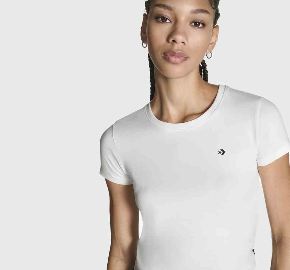 Star Chevron Slim Cropped T-Shirt