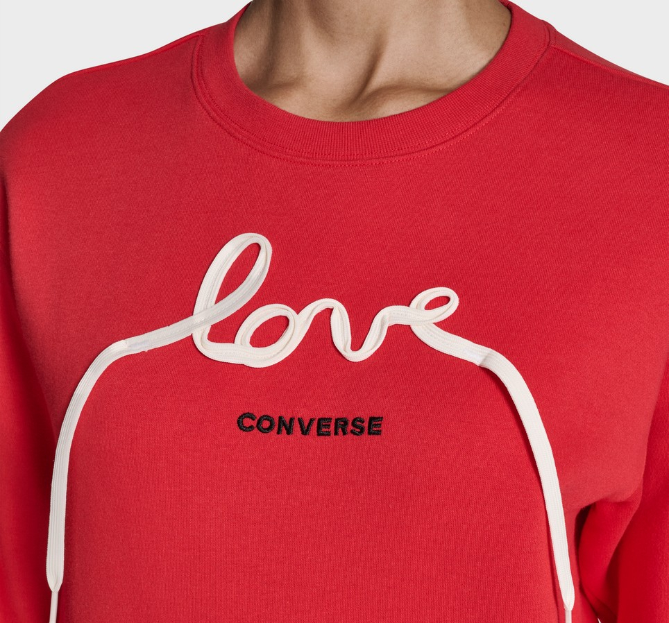 Love Lace Long Sleeve Crew