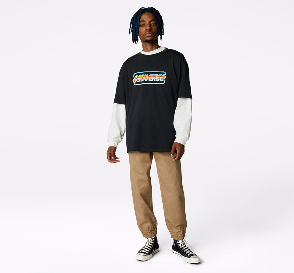 Arcade Retro Graphic Crew Neck T-Shirt