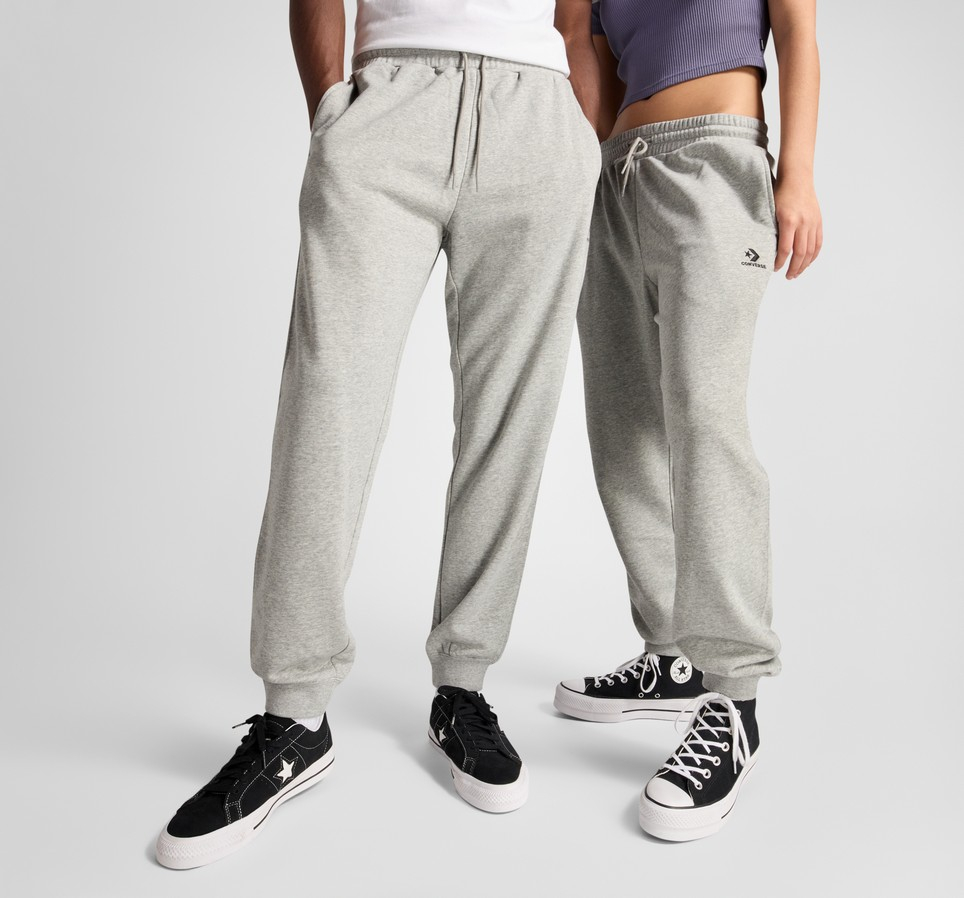 Embroidered Star Chevron French Terry Sweatpants