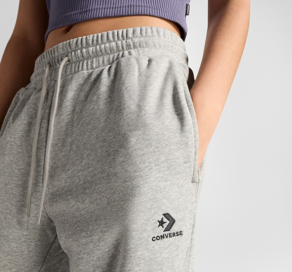 Embroidered Star Chevron French Terry Sweatpants