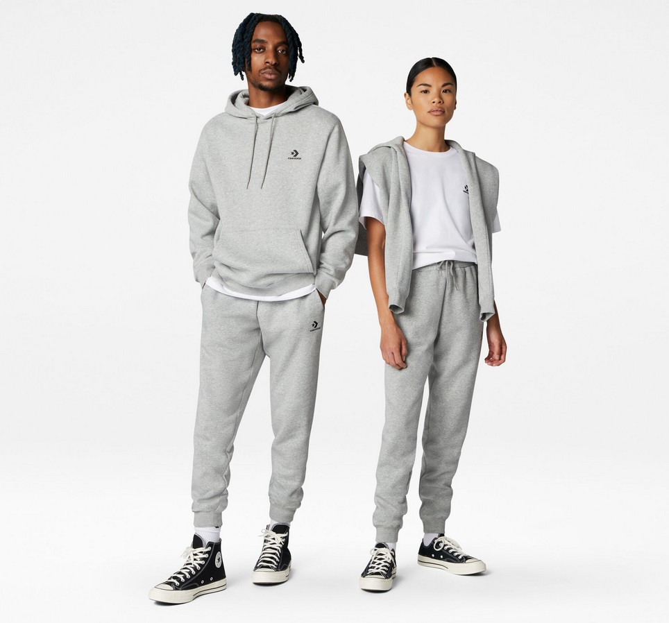 Converse Go-To Embroidered Star Chevron Standard-Fit Fleece Sweatpant