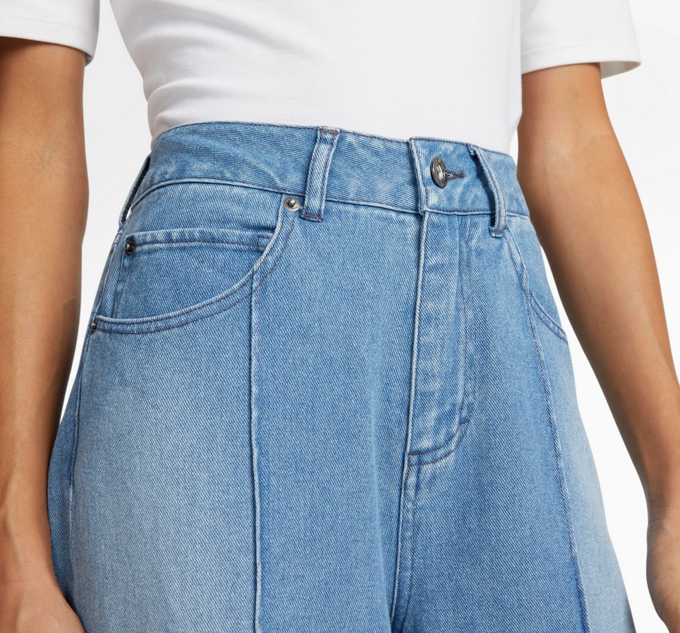 Denim Wide Leg Pant