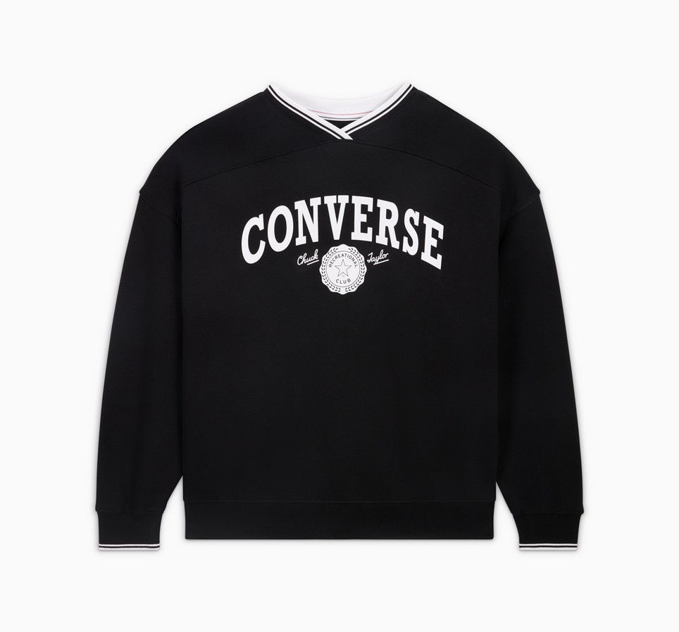 Retro Oversized V-Neck