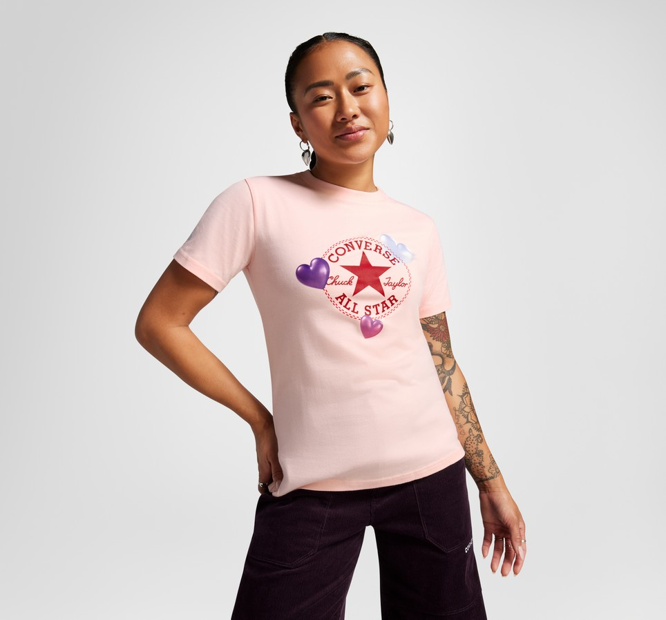 Y2K Heart Slim Fit T-Shirt