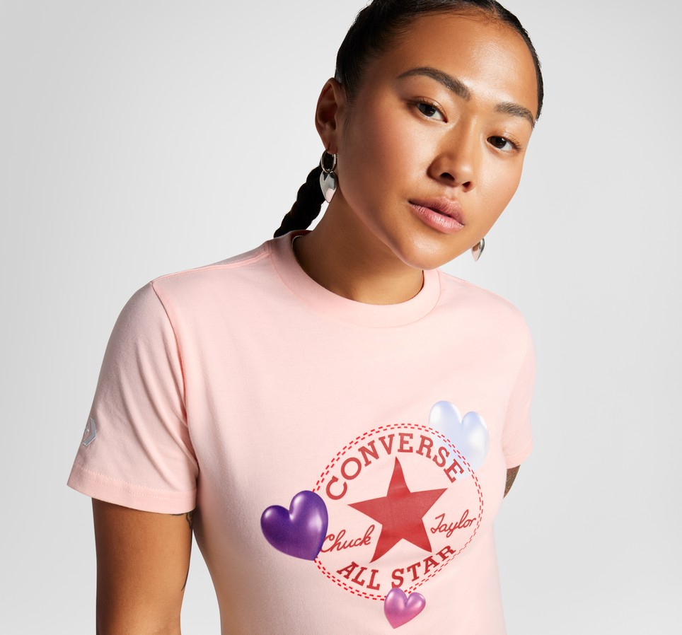 Y2K Heart Slim Fit T-Shirt