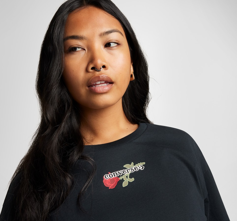Thorned Rose Boxy T-Shirt