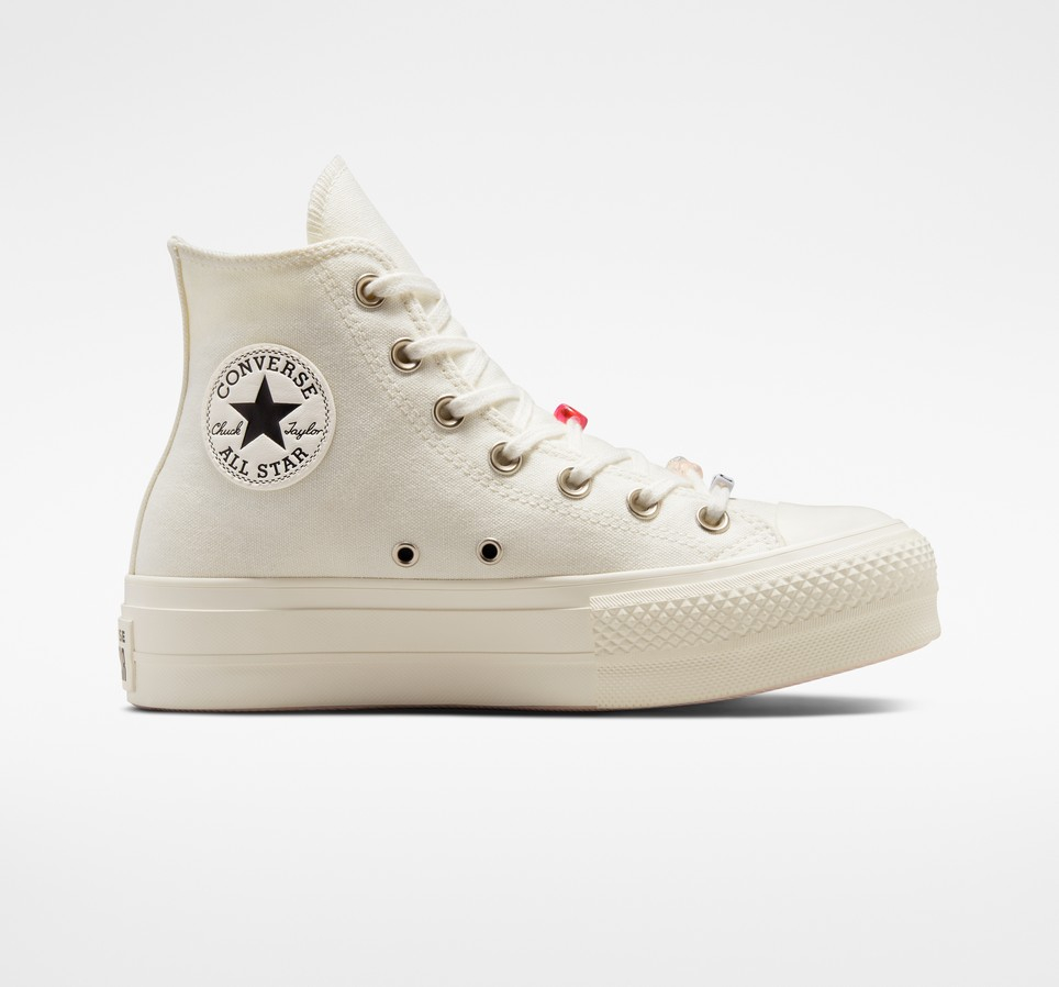 Chuck Taylor All Star Lift Platform DIY Beads