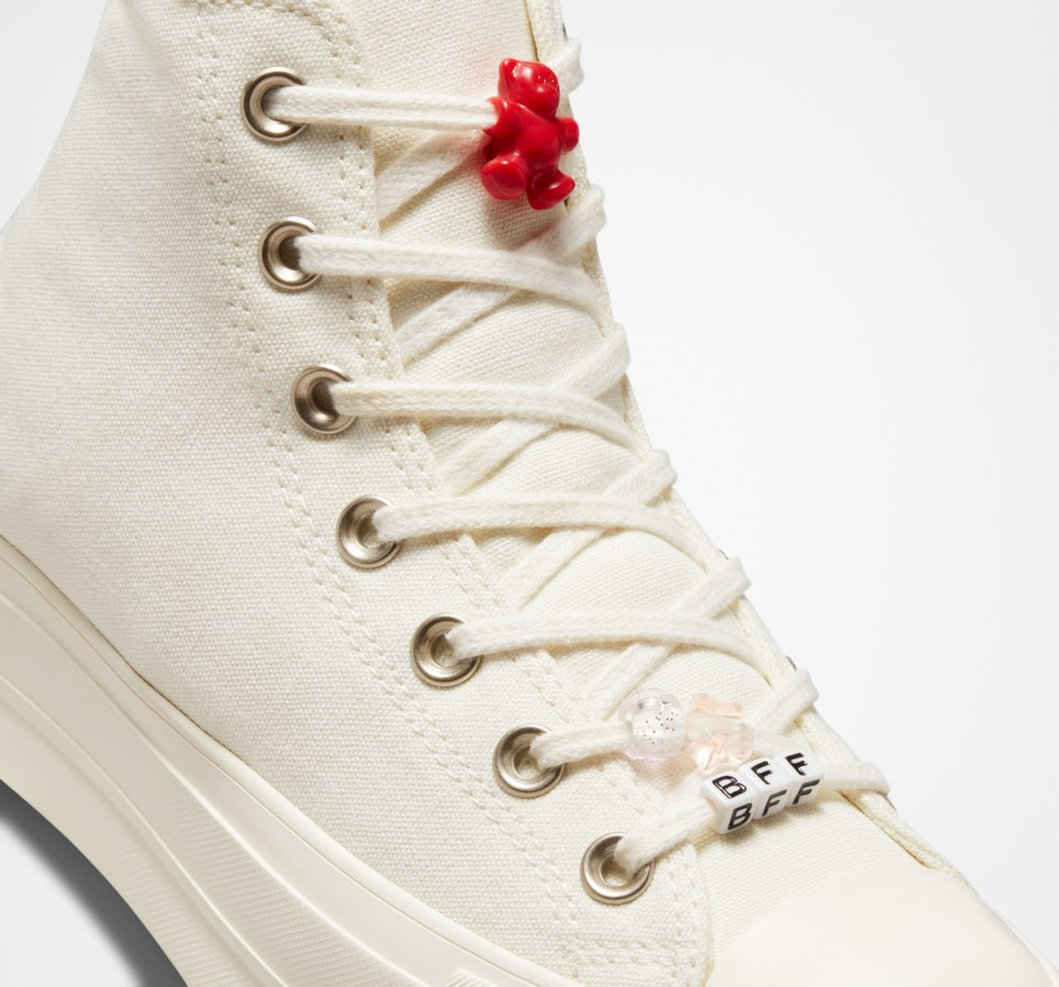Chuck Taylor All Star Lift Platform DIY Beads