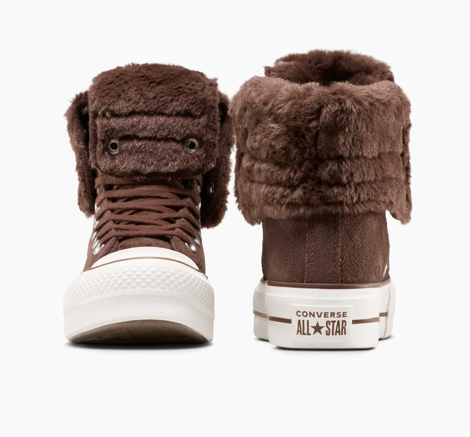Chuck Taylor All Star Fold-Over Lift Platform XHi Faux Fur