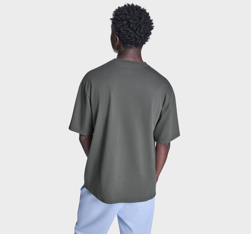 Brushed Cotton Box Patch T-Shirt