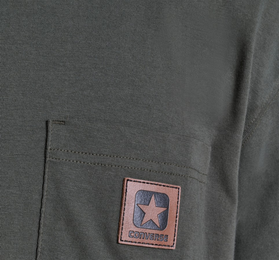 Brushed Cotton Box Patch T-Shirt