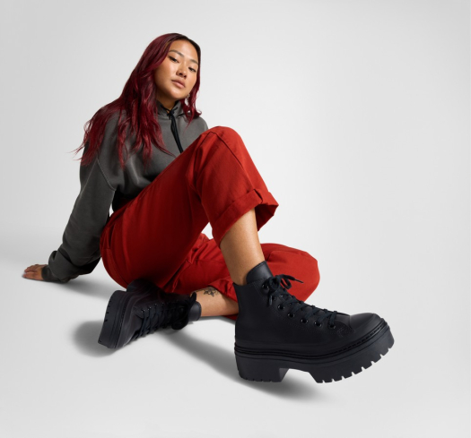 Chuck Taylor All Star Lugged Heel Leather Platform